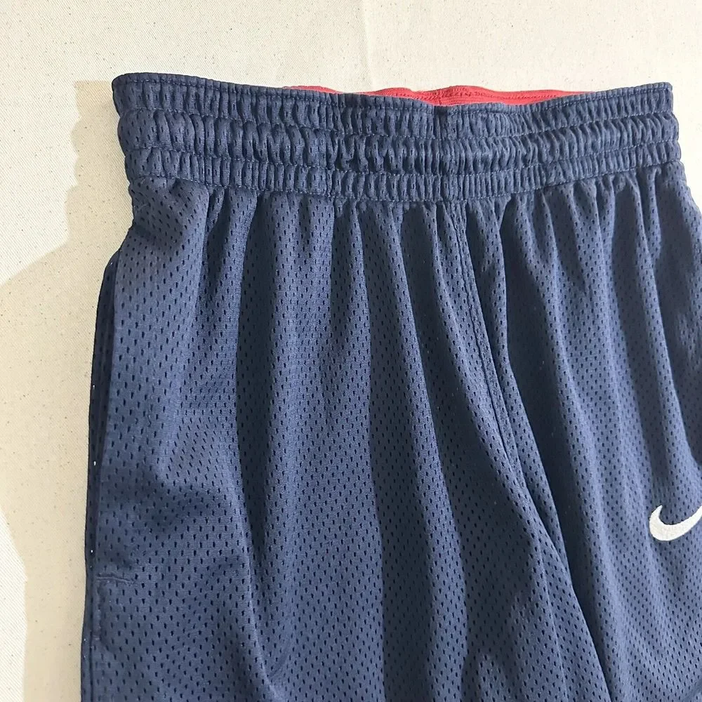 Nike Dri-FIT Mens Blue/Red Poly Classic Basketball Shorts AQ5600-010 Small